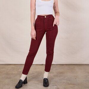 Big Bud Press Red Wine Pencil Pants